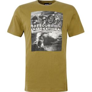 Barbour, Heren, Tops, Groen, Maat: M Katoen,