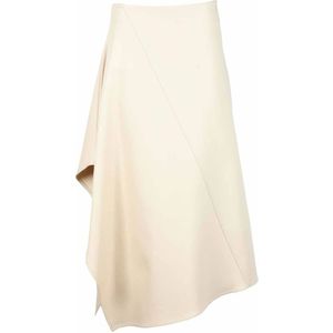 Bottega Veneta, Dames, Rokken, Beige, Maat: S Katoen,