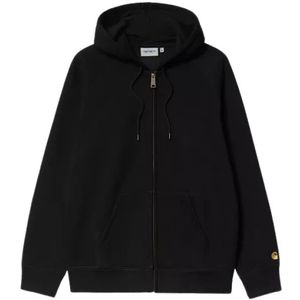 Carhartt Wip, Heren, Sweatshirts & Hoodies, Zwart, Maat: S Katoen,