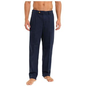 Peninsula, Heren, Broeken, Blauw, Maat: 2XL Linnen,