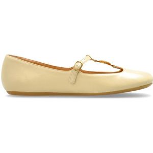 Chloé, Dames, Schoenen, Beige, Maat: 36 EU Leer,