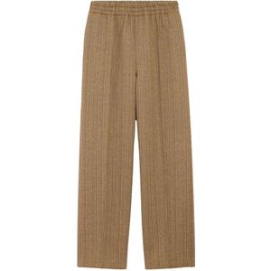 Ami Paris, Dames, Broeken, Bruin, Maat: L Wol,