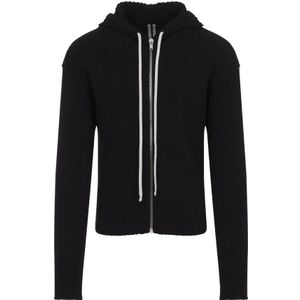 Rick Owens, Heren, Sweatshirts & Hoodies, Zwart, Maat: M Katoen,