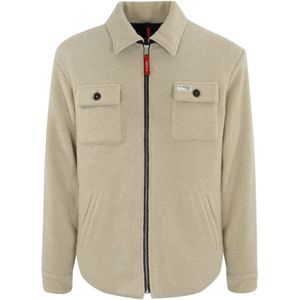 Fay, Heren, Jassen, Beige, Maat: XL Wol,