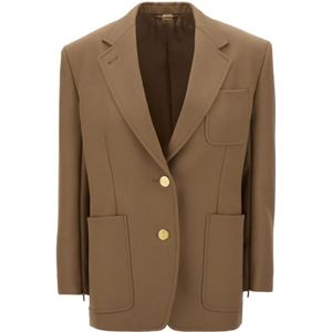 Gucci, Dames, Jassen, Bruin, Maat: XS Wol,