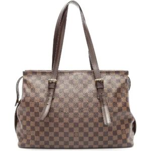 Louis Vuitton Vintage, Dames, Pre-owned, Bruin, Maat: ONE Size Leer,