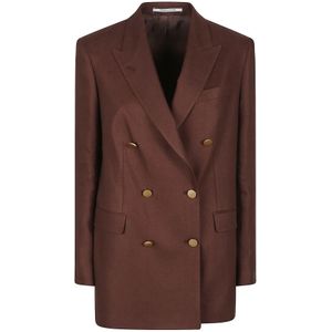 Tagliatore, Dames, Jassen, Bruin, Maat: L Linnen,