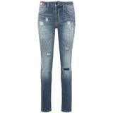 Carlo Colucci - Skinny Jeans - Blauw - Katoen