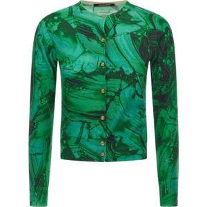 Roberto Cavalli, Dames, Truien, Groen, Maat: S Zijde,