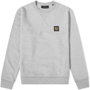 Belstaff, Heren, Sweatshirts & Hoodies, Grijs, Maat: L Katoen,