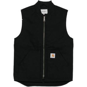 Carhartt Wip, Heren, Jassen, Zwart, Maat: S Katoen,