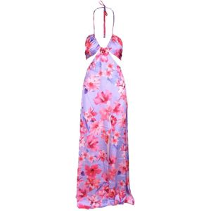 Pinko, Dames, Jurken, Veelkleurig, Maat: M Poliester,