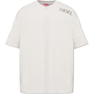 Diesel, Heren, Tops, Beige, Maat: L Katoen,