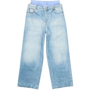 Acne Studios, Dames, Jeans, Blauw, Maat: 2XS