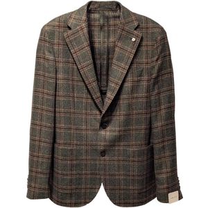 L.b.m. 1911, Heren, Jassen, Veelkleurig, Maat: 2XL Wol,