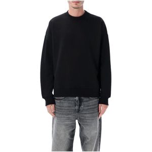 Diesel, Heren, Sweatshirts & Hoodies, Zwart, Maat: L Katoen,