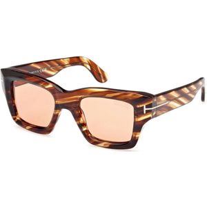 Tom Ford, Dames, Accessoires, Bruin, Maat: 50 MM