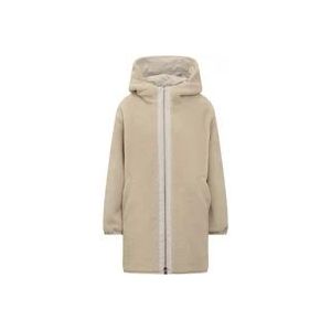 Woolrich Omkeerbare Teddy Parka , Beige , Dames , Maat: M