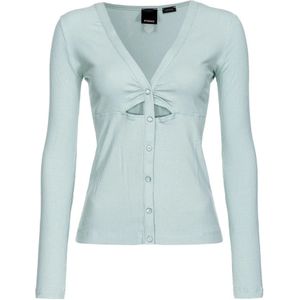 Pinko, Dames, Truien, Grijs, Maat: S Katoen,