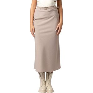 Kocca, Dames, Rokken, Beige, Maat: 2XS Leer,
