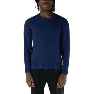 Doppiaa, Heren, Truien, Blauw, Maat: 2XL