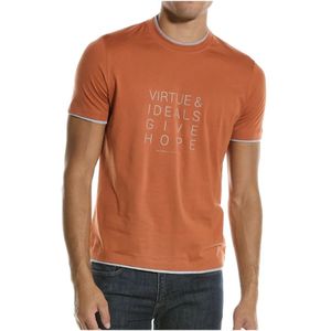 Brunello Cucinelli, Heren, Tops, Oranje, Maat: S