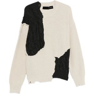 Isabel Benenato, Heren, Truien, Beige, Maat: M Wol,