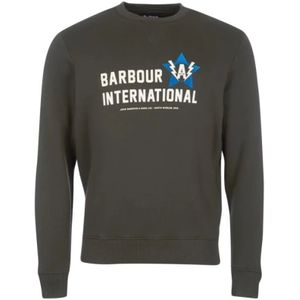Barbour, Heren, Sweatshirts & Hoodies, Grijs, Maat: XL Katoen,