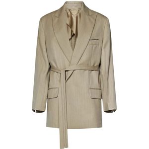 Victoria Beckham - Wollen Blazer - Beige