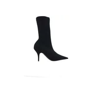 Balenciaga Zwarte Spandex Stiletto Laarzen , Black , Dames , Maat: 36 1/2 EU