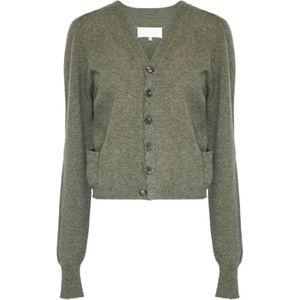 Maison Margiela, Dames, Truien, Groen, Maat: M Wol,