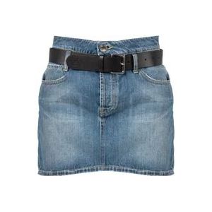 Pinko Denim Shorts , Blue , Dames , Maat: 3XS