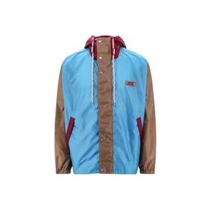 Gucci Lichtgewicht Hooded Jacket voor Heren , Multicolor , Heren , Maat: 2XL