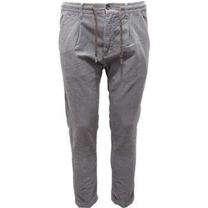 Cruna, Heren, Broeken, Grijs, Maat: XS Katoen,