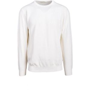 Filippo De Laurentiis, Heren, Truien, Wit, Maat: 2XL Katoen,