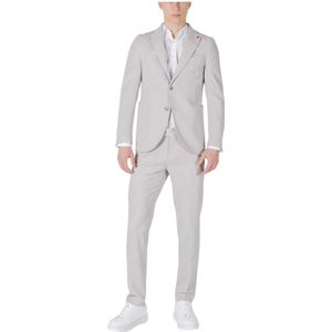 Mulish, Heren, Pakken, Grijs, Maat: 3XL Viscose,