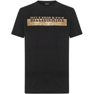 Billionaire, Heren, Tops, Zwart, Maat: XS Katoen,