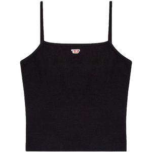 Diesel - Zwart Logo Tank Top - Dames - Zwart