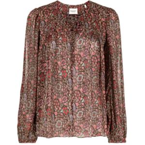 Isabel Marant, Dames, Blouses & Shirts, Bruin, Maat: 2XS