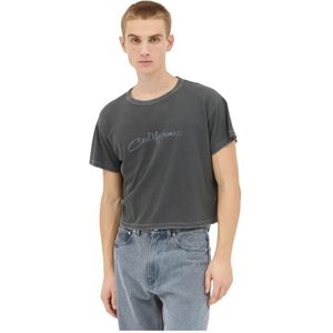 Erl, Heren, Tops, Grijs, Maat: M Katoen,