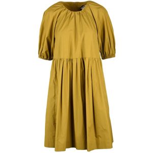 Max Mara, Dames, Jurken, Geel, Maat: XS Katoen,
