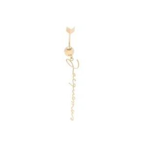 Jacquemus Gouden Signature Belly Bar , Beige , Dames , Maat: ONE Size