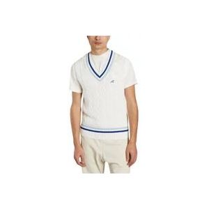 Autry Mouwloos Tennis Man Vest , White , Heren , Maat: S