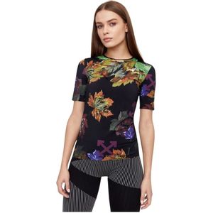 Off White, Dames, Tops, Zwart, Maat: S Katoen,