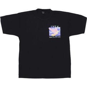 Obey, Heren, Tops, Zwart, Maat: M Katoen,