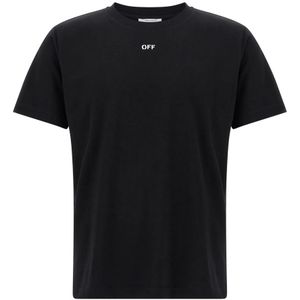Off White, Heren, Tops, Zwart, Maat: M Katoen,