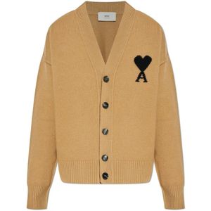 Ami Paris, Heren, Truien, Bruin, Maat: XL Wol,