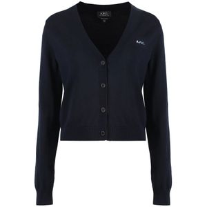 A.p.c., Dames, Truien, Blauw, Maat: M Katoen,