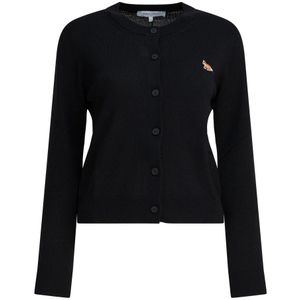 Maison Kitsuné, Dames, Truien, Zwart, Maat: M