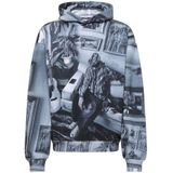 Carlo Colucci - Oversized Hoodie - Veelkleurig - Impression - Heren